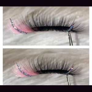 Light pink disco glitter glam