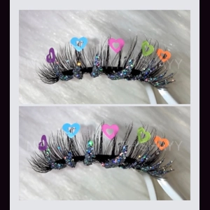 All disco bottom rainbow heart