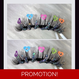 All disco bottom rainbow heart