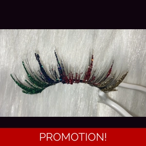 JUNETEENTH GLITTER LASHES