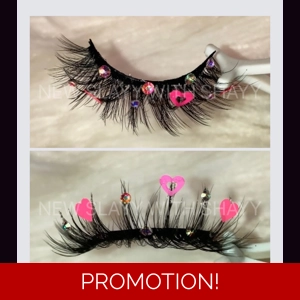 Pink hearts & rhinestones