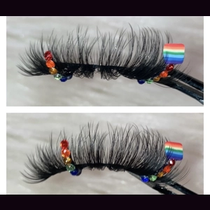 Rhinestone pride flag