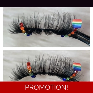 Rhinestone pride flag