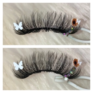 White butterfly rhinestone sunflower