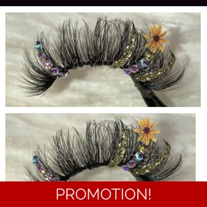 Gold rhinestone sunflower