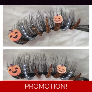 Orange glitter pearl pumpkin