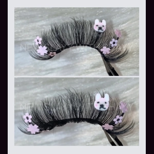 Light pink bunny flower patch