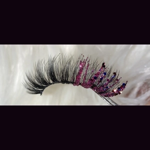 PINK/PURPLE GLITTER PEEK