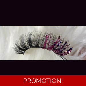 PINK/PURPLE GLITTER PEEK