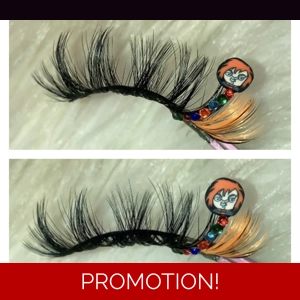 Orange stabbing rhinestone