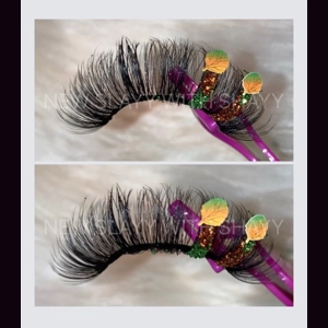 ORANGE & GREEN OMBRÉ FALL LEAFS