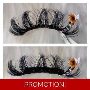 Luxury sunflower rhinestone butterfly