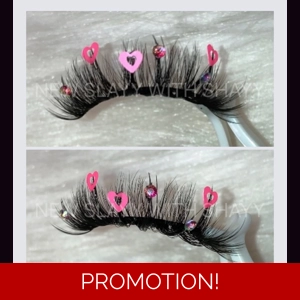 PINK HEART RHINESTONES