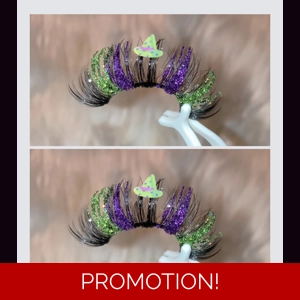 GREEN & PURPLE WITCH HAT