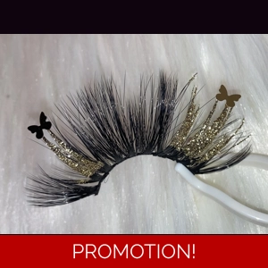 GOLD GLITTER BUTTERFLY