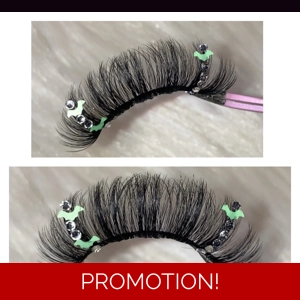 LIME GREEN RHINESTONE BATZ