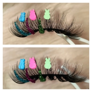 Rainbow glitter peep