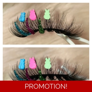 Rainbow glitter peep