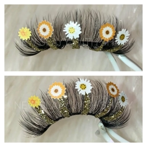 Full gold glitter bottom spring sunflower