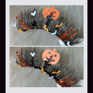 Pumpkin trick or treat bats