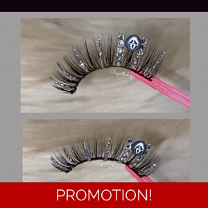 Silver rhinestone glitter ghosty face