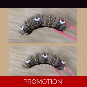 Gold glitter white batz