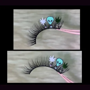 Simple Alien flower rhinestone