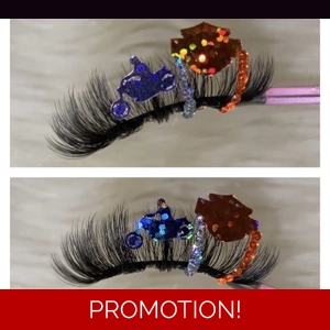 Orange and silver biker