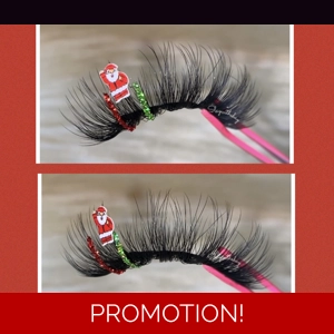 Red green santa glitter