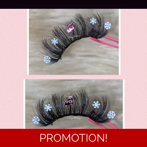 Pink stocking snow flake