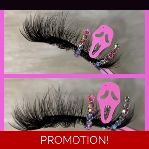 HOT PINK RHINESTONE SCARY