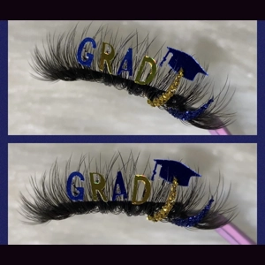 GLITTER GRAD- YOU CHOOSE GRAD COLORS