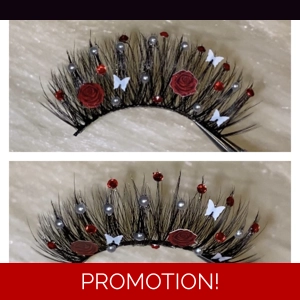 Rose pedal butterfly pearls