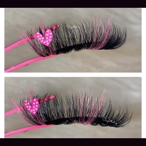 Pink and pink heart Valentine