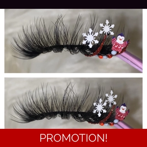 Dramatic penguin in a sweater on Christmas