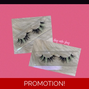 Lime green lash clusters