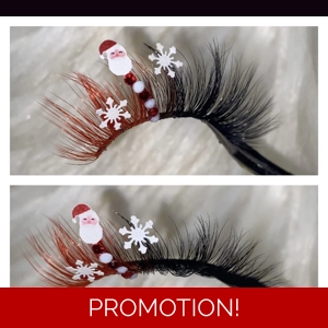 Red Santa in the snow