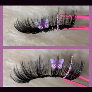 Purple Diamond dust butterfly