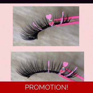 Pink glitter dust pink heart and rhinestones