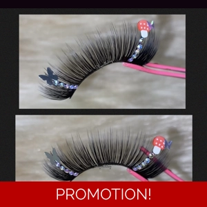 Silver butterfly mushroom lash