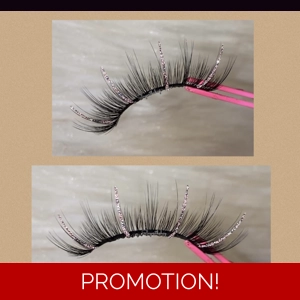 Light brown Diamond glitter ends