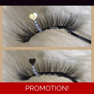 Gold glitter pearl heart