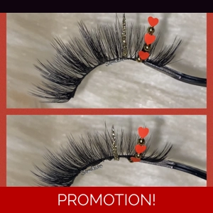 Red Heart and gold glitter love