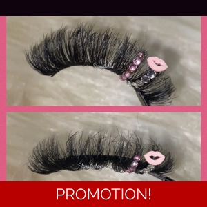 Light pink luxury lip rhinestone