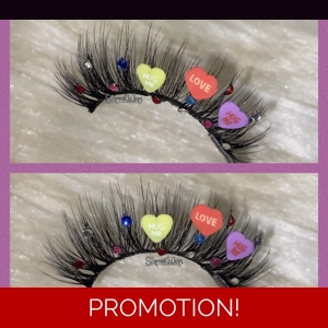 Rainbow sweet heart rhinestone