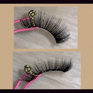 Gold flower gold glitter