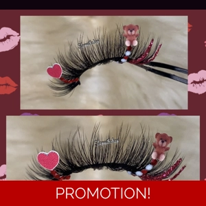 Red and white valentines teddy bear