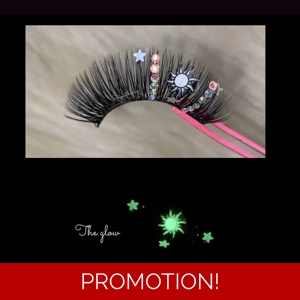 Glow in the dark sun star moon rhinestone