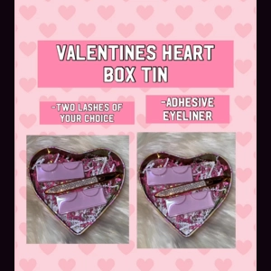 Valentine heart box tin