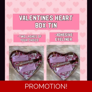 Valentine heart box tin